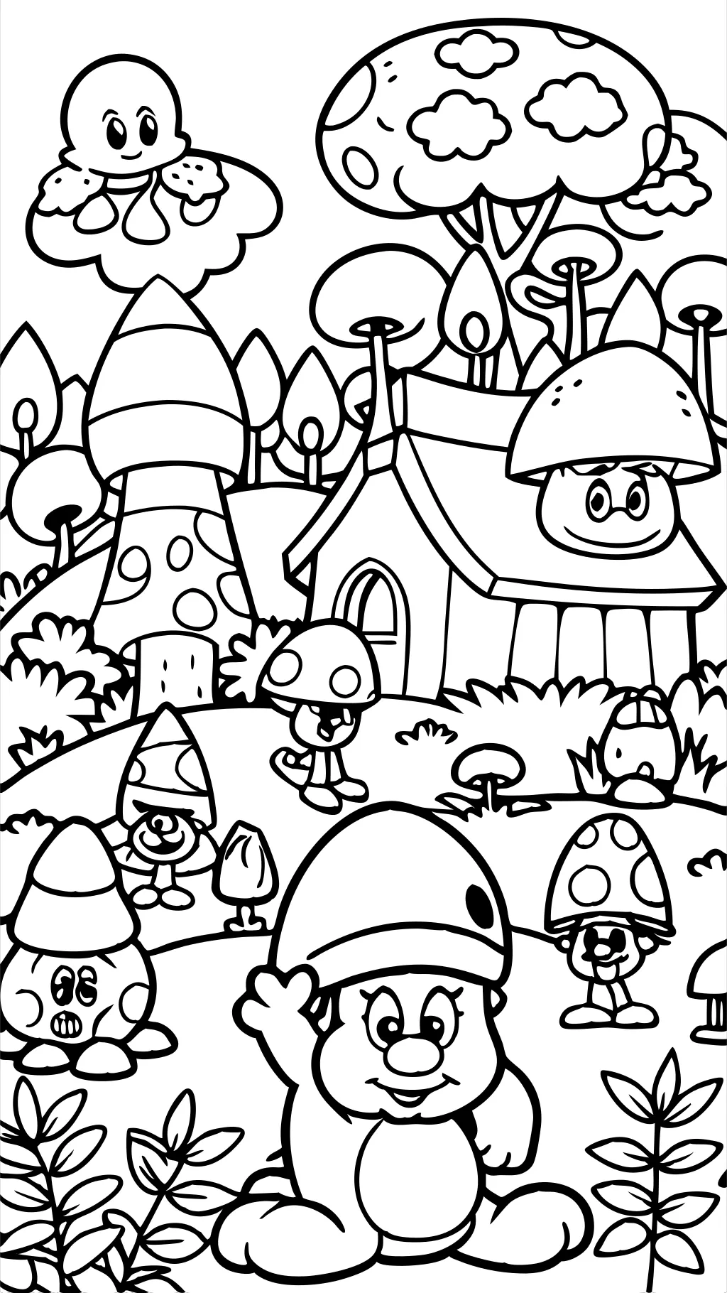 smurf coloring pages